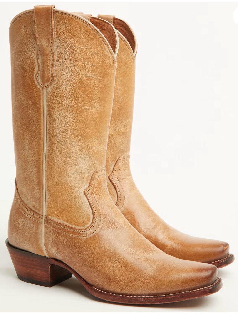 NWT Cleo + wolf Tan Leather Cowboy Boots